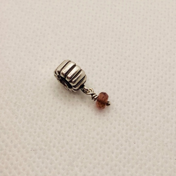 EUC Pandora 790166TU Sterling Silver October Tourmaline Dangle Charm - Picture 6 of 10